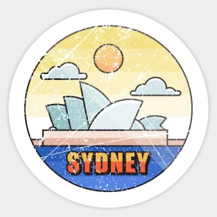 Sydney Logo Vintage Sticker